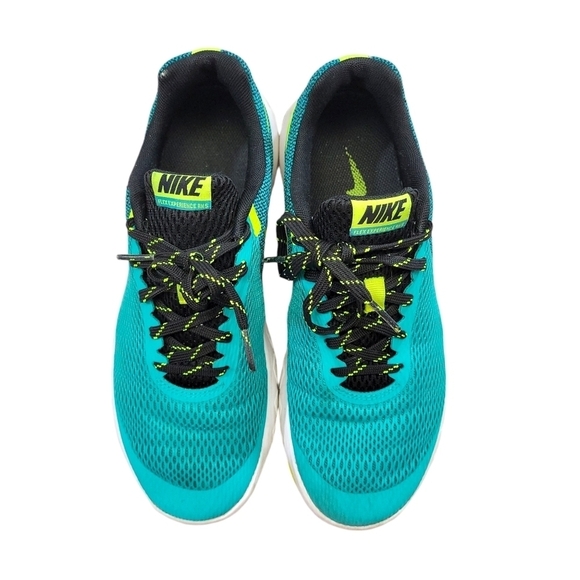 Nike Flex Experience Women's  Athletic Running Shoes Teal and Yellow Size 8.5 - Picture 3 of 14